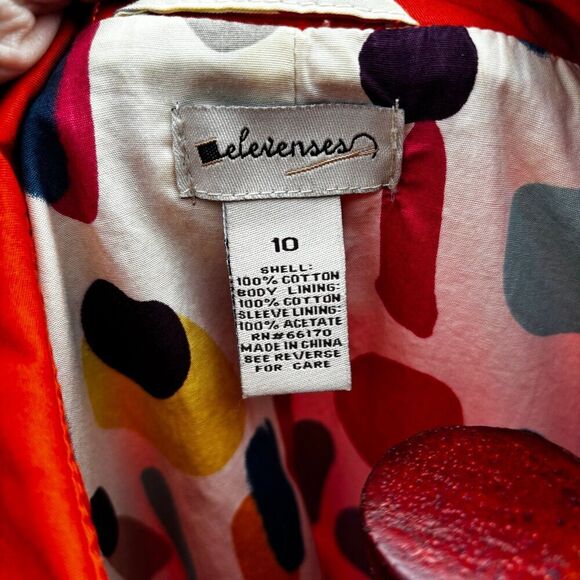 Anthropologie Elevenese Peacoat With Tortoise Buttons - Picture 8 of 9